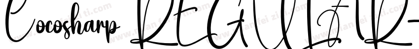 Cocosharp REGULAR字体转换